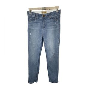 Democracy Size 8 Distressed Girlfriend Jeans with Ab Technology